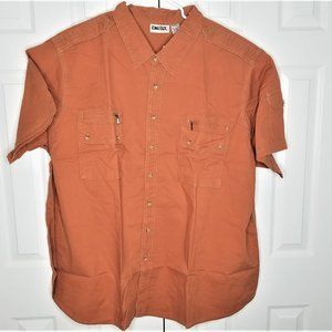 KingSize Shirt Solid Rust Short Sleeve Size 5XL
